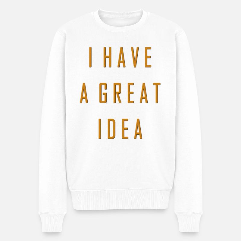J’ai une idée géniale - Pull Premium bio Homme - blanc