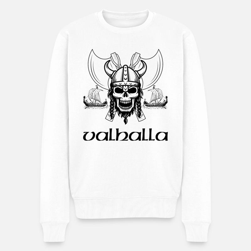 Valhalla - Pull Premium bio Homme - blanc