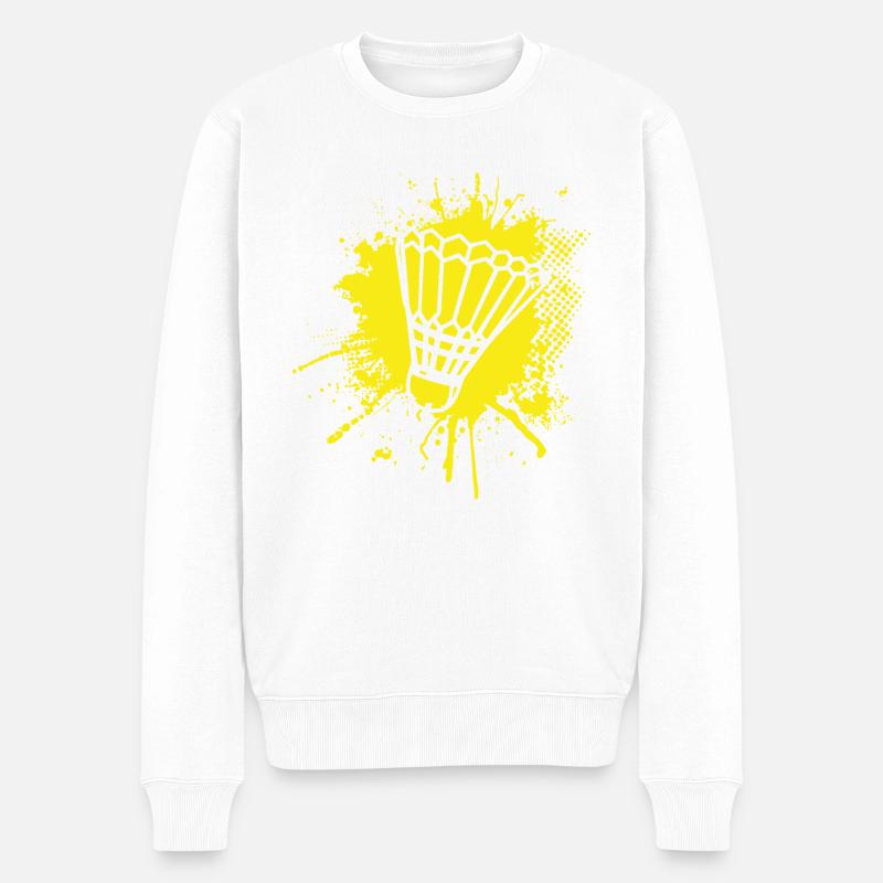 Sport - Männer Premium Bio Pullover - Weiß