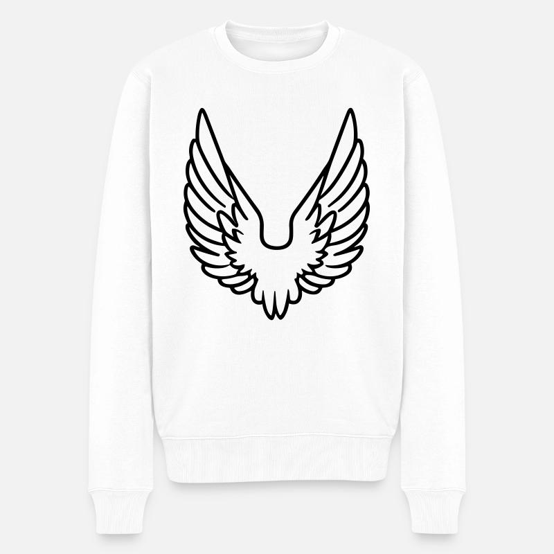 Ailes d'ange - Pull Premium bio Homme - blanc