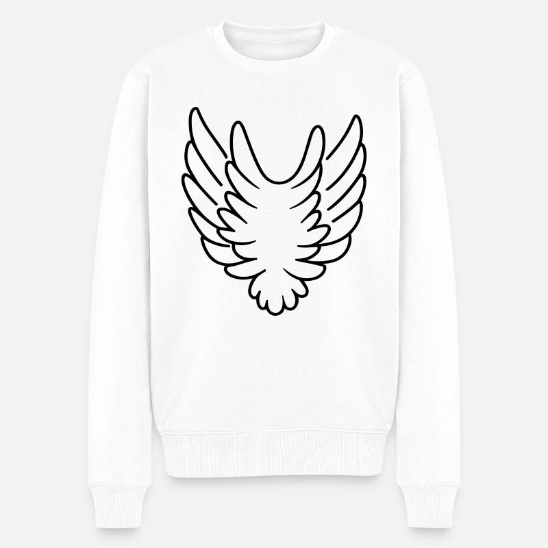 Ailes d'ange - Pull Premium bio Homme - blanc