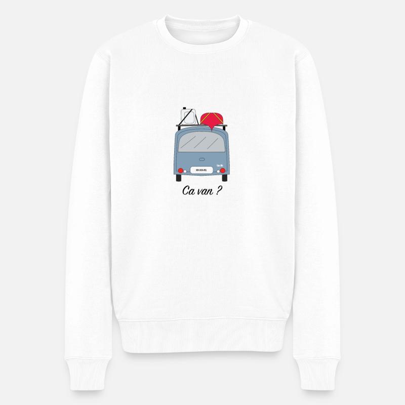 ca van - Pull Premium bio Homme - blanc