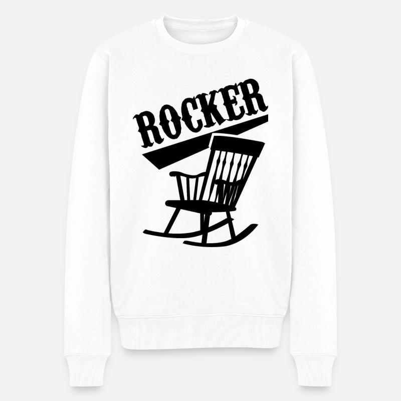 Rockeur - Pull Premium bio Homme - blanc