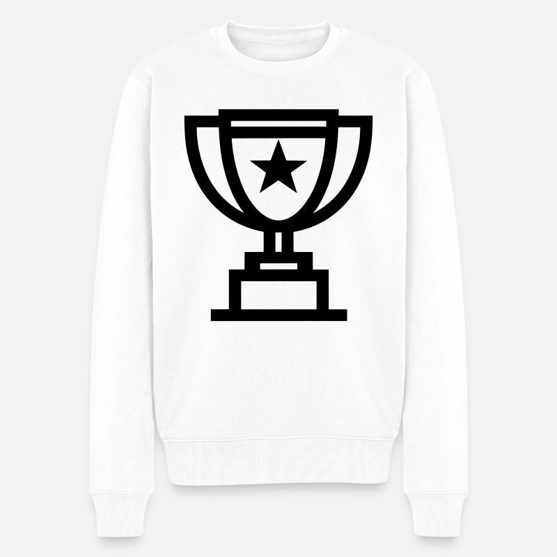 trophée - Pull Premium bio Homme - blanc