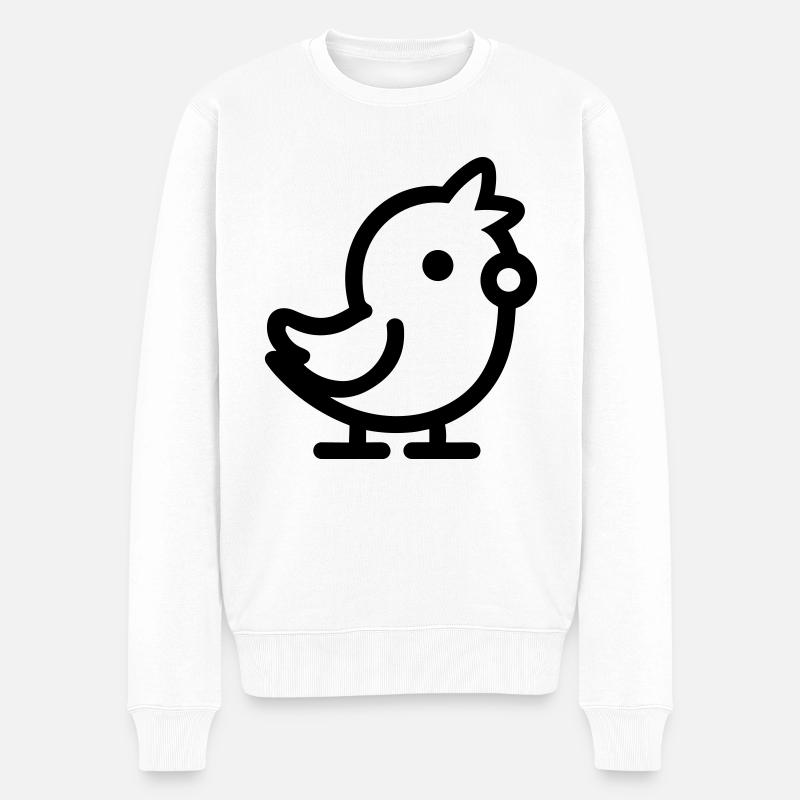 poussin - Pull Premium bio Homme - blanc