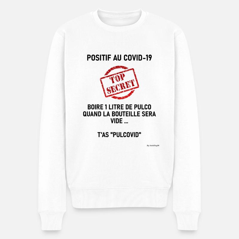 Pulcovid - Pull Premium bio Homme - blanc