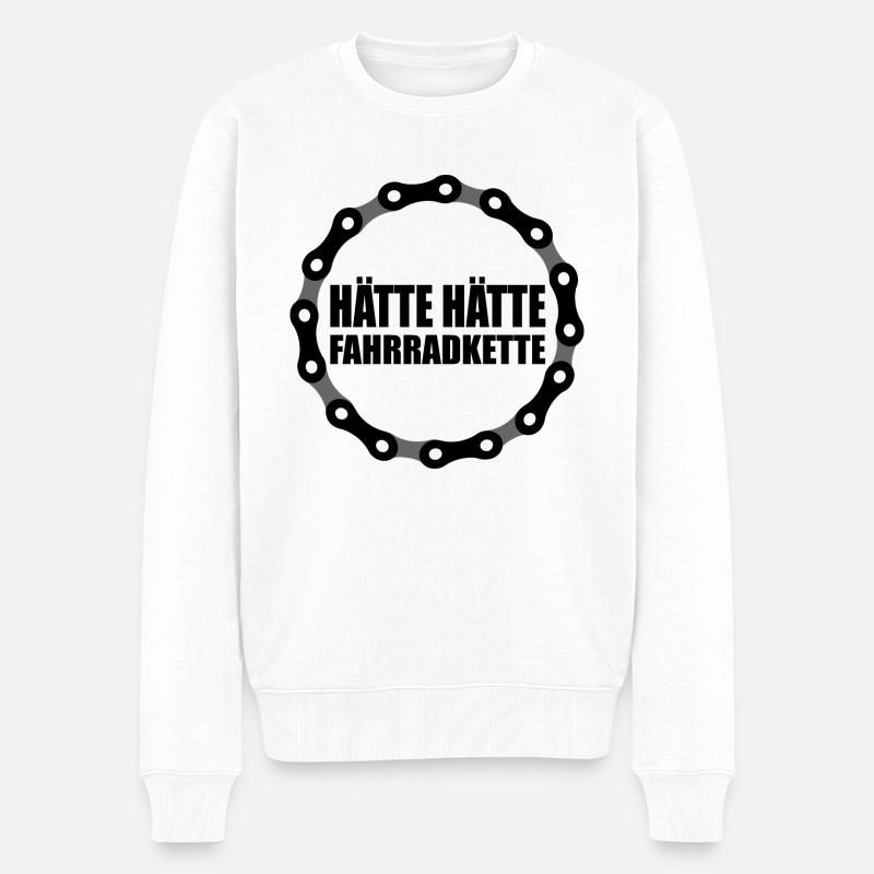 Hätte Hätte - Männer Premium Bio Pullover - Weiß