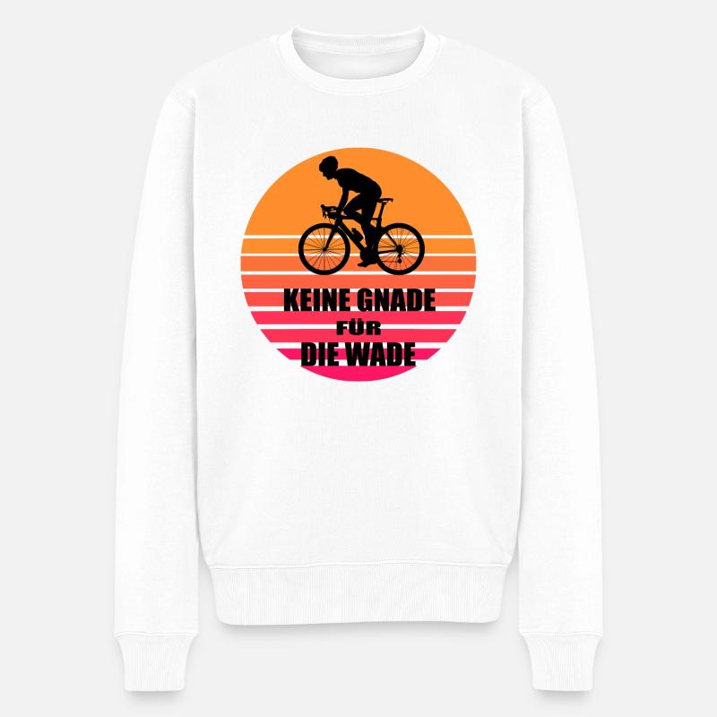 Fahrrad - Männer Premium Bio Pullover - Weiß