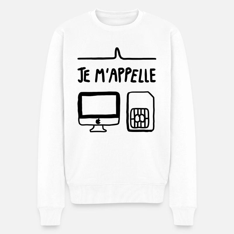 MAXIME - Pull Premium bio Homme - blanc