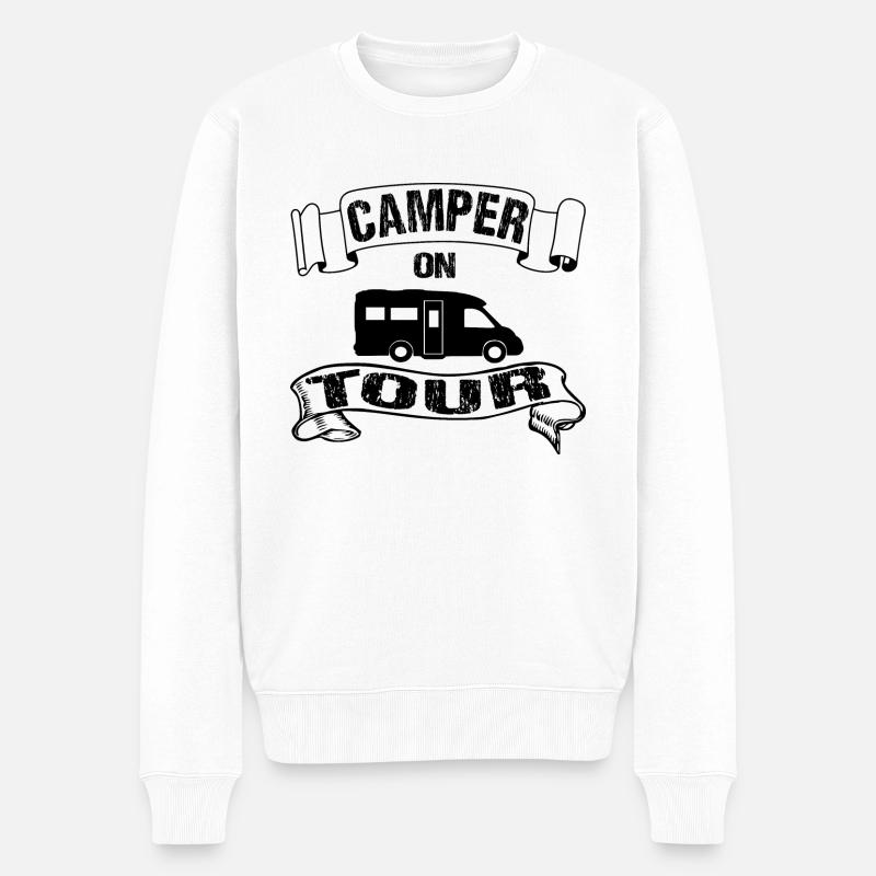 Camping - Pull Premium bio Homme - blanc