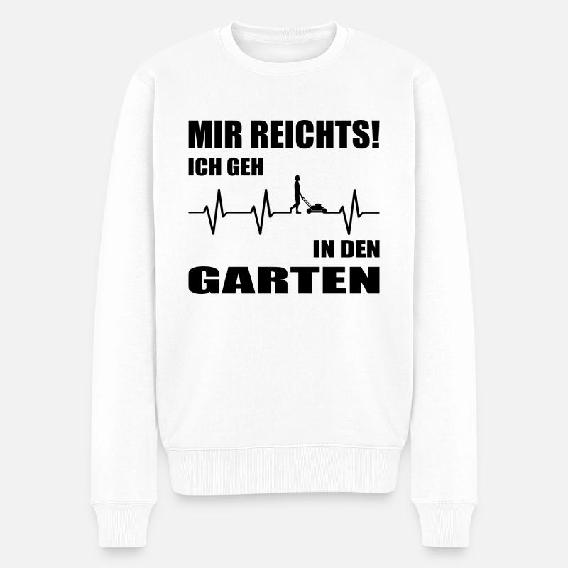 Garten - Männer Premium Bio Pullover - Weiß