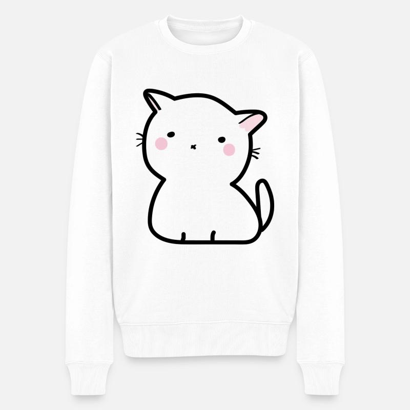 Katzi - Pull Premium bio Homme - blanc