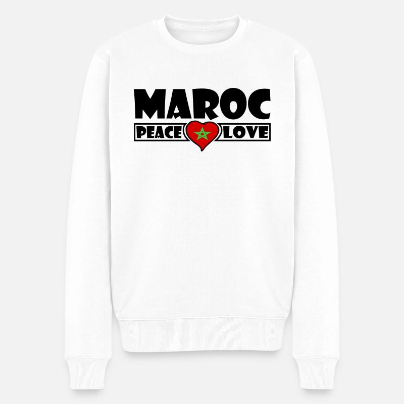 Maroc - Pull Premium bio Homme - blanc