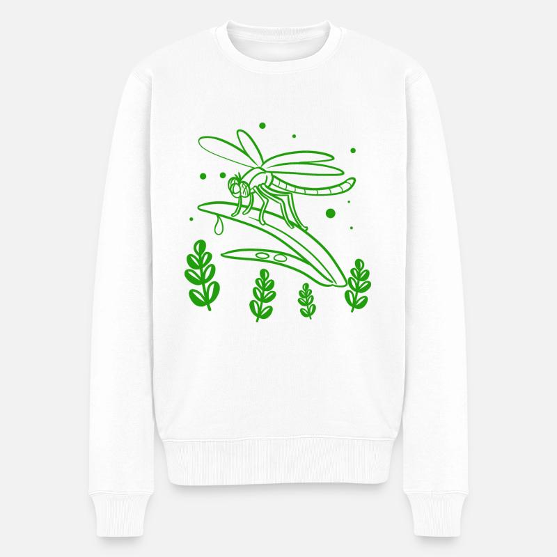 Drôle d’abeille - Nature - Insecte - Pull Premium bio Homme - blanc