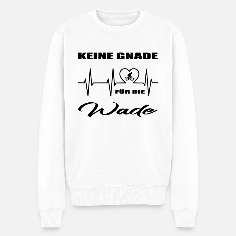 Fahrrad - Männer Premium Bio Pullover - Weiß