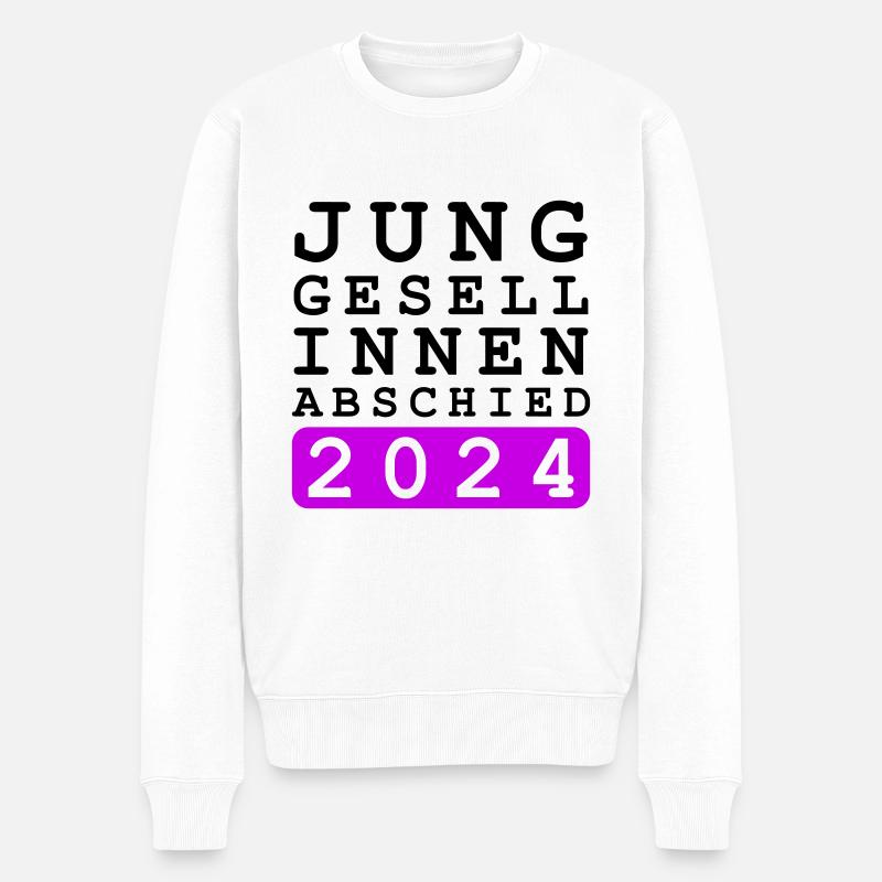 Junggesellinnenabschied 2024 Jga - Männer Premium Bio Pullover - Weiß