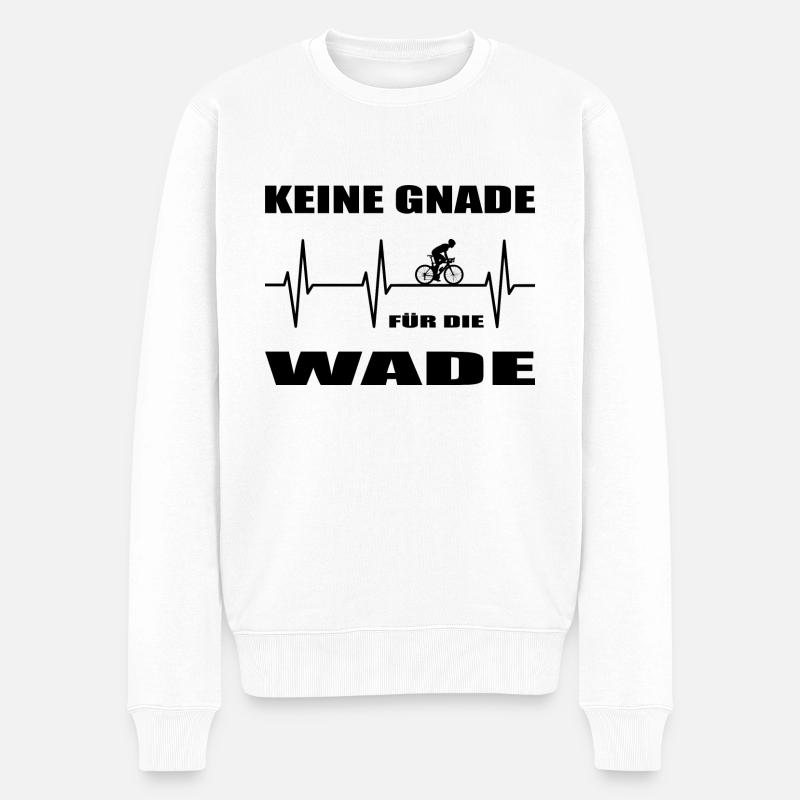 Fahrrad - Männer Premium Bio Pullover - Weiß