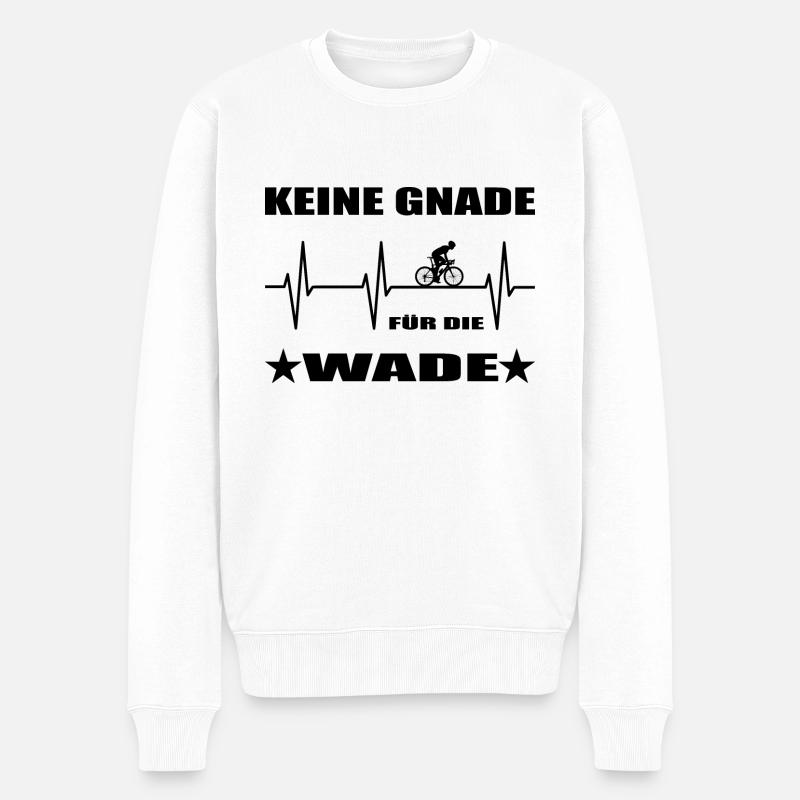 Fahrrad - Männer Premium Bio Pullover - Weiß