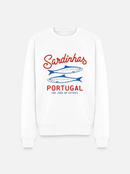 Sardines Canned Sardinhas Portugal - Men's Premium Organic Jumper - white