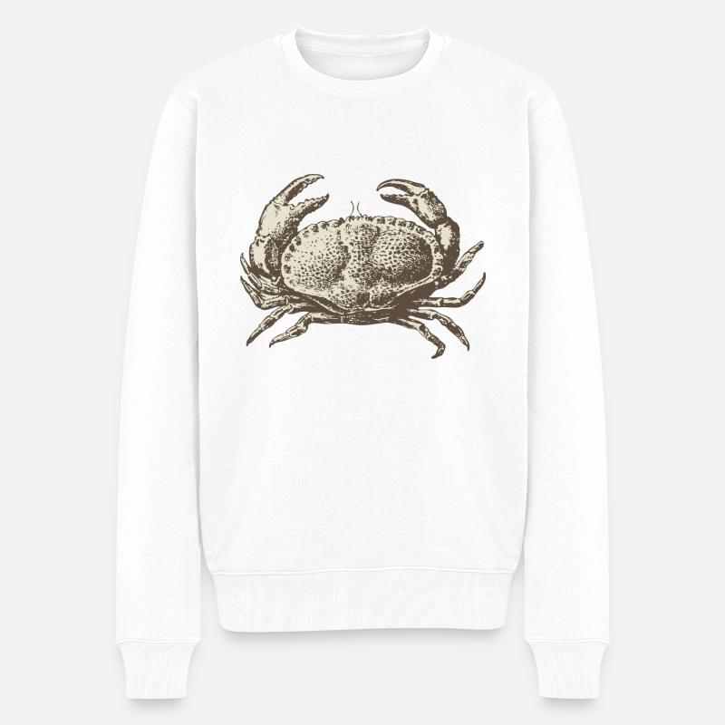 Meerestiere - Männer Premium Bio Pullover - Weiß