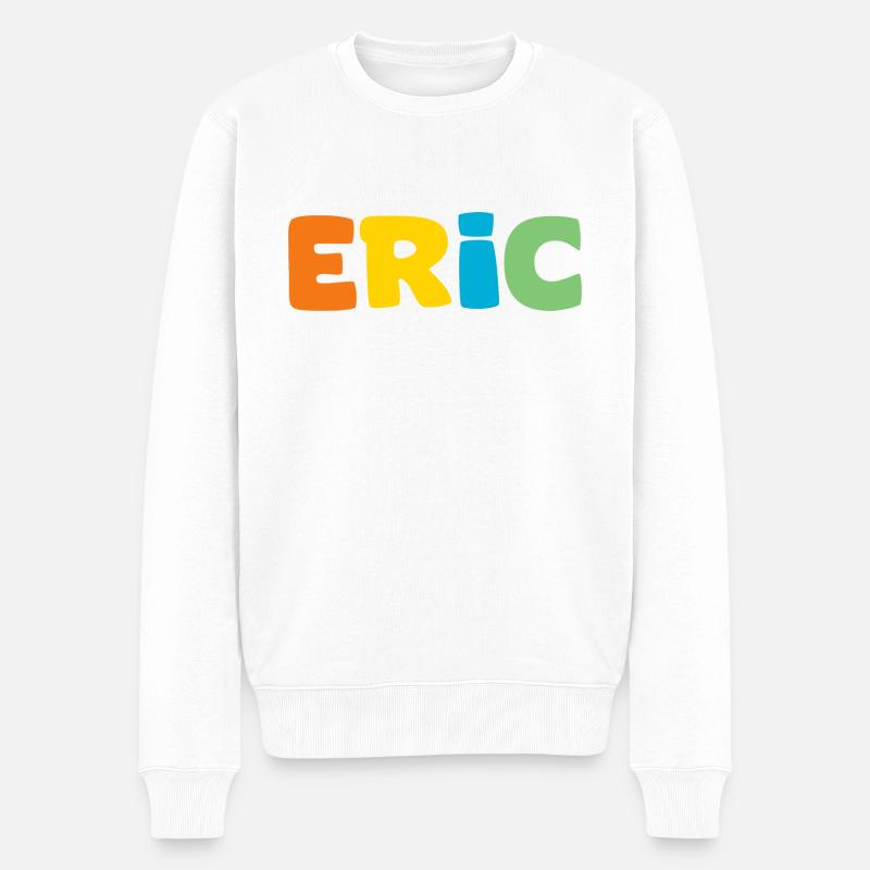 Nom - Eric - Pull Premium bio Homme - blanc