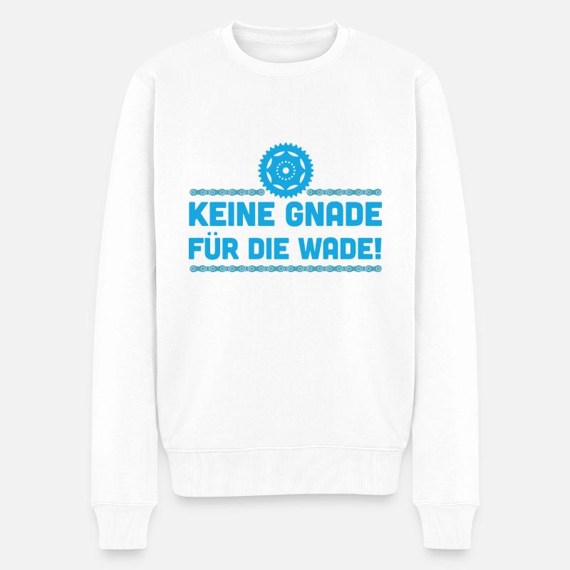 Fahrrad - Männer Premium Bio Pullover - Weiß