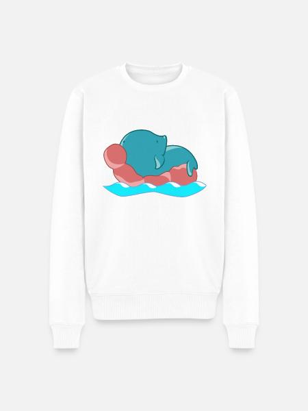 Sommer - Männer Premium Bio Pullover - Weiß