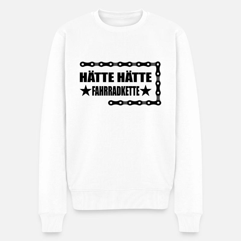 Hätte Hätte - Männer Premium Bio Pullover - Weiß
