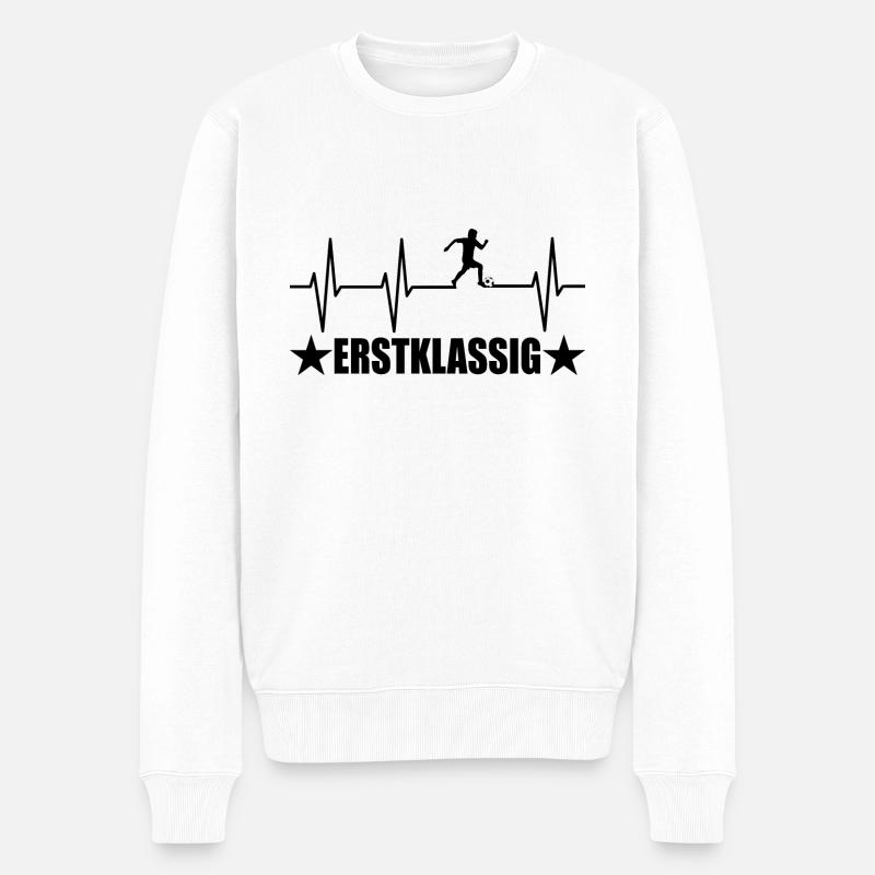 Einschulung - Männer Premium Bio Pullover - Weiß