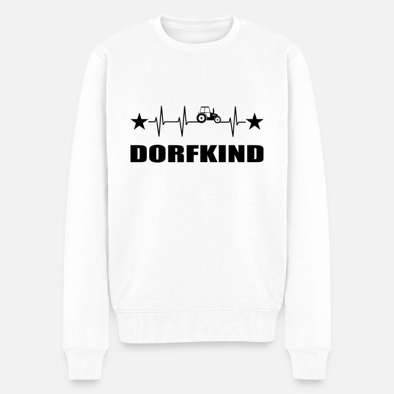 Traktor - Männer Premium Bio Pullover - Weiß