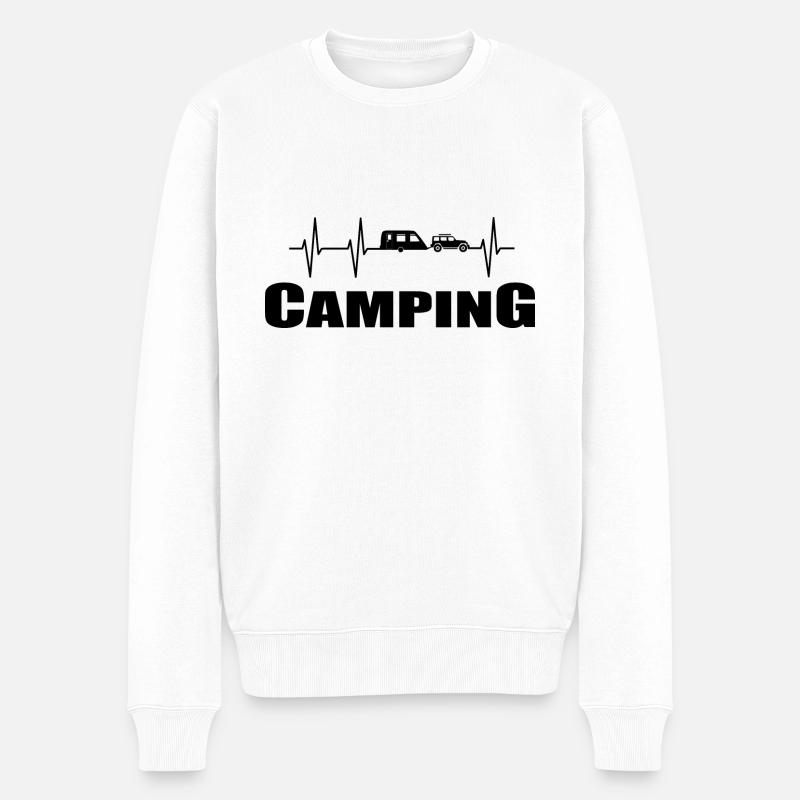 Camping - Pull Premium bio Homme - blanc