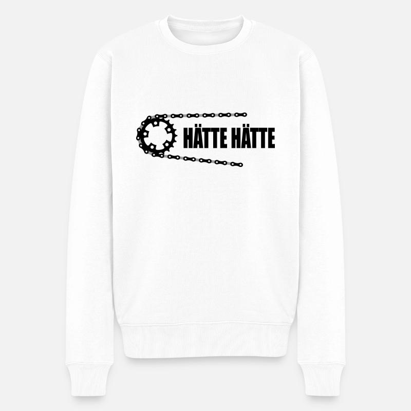 Hätte Hätte - Männer Premium Bio Pullover - Weiß