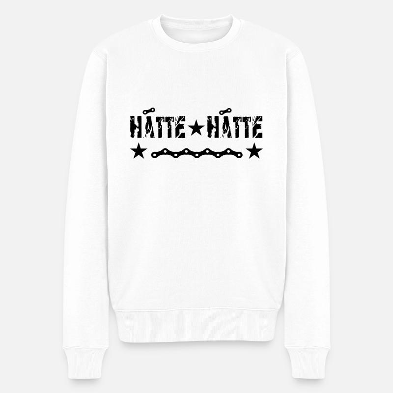 Hätte Hätte - Männer Premium Bio Pullover - Weiß
