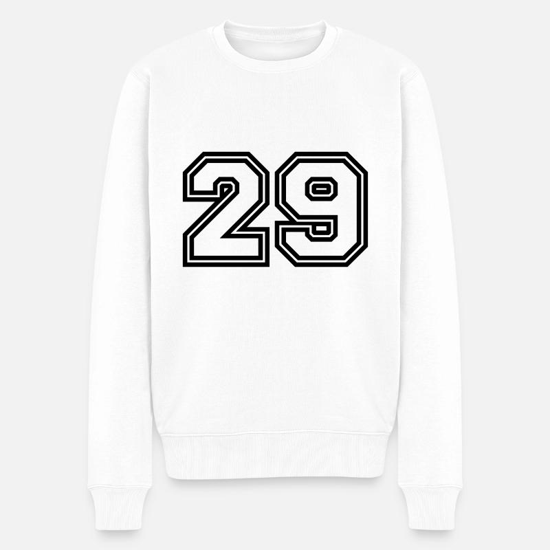 Symbole numérique 29 - Pull Premium bio Homme - blanc