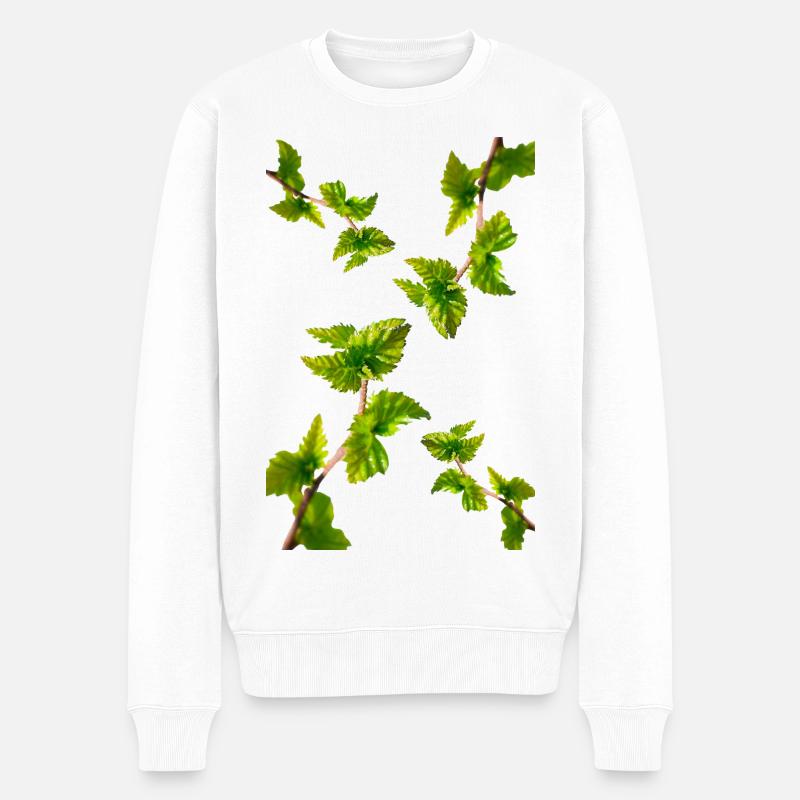 BOULEAU - Pull Premium bio Homme - blanc