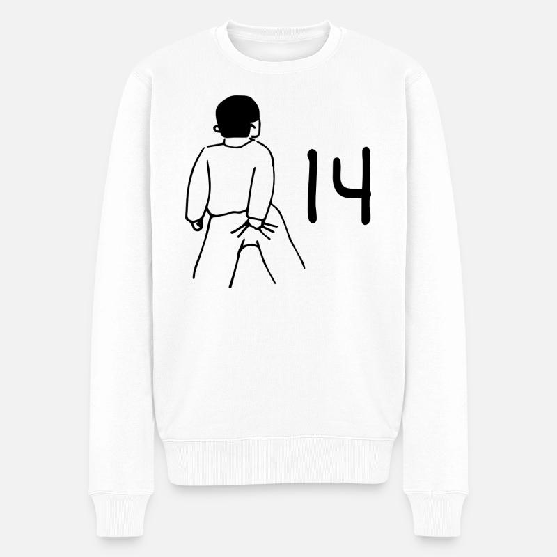 14e anniversaire - 14 ans - Pull Premium bio Homme - blanc