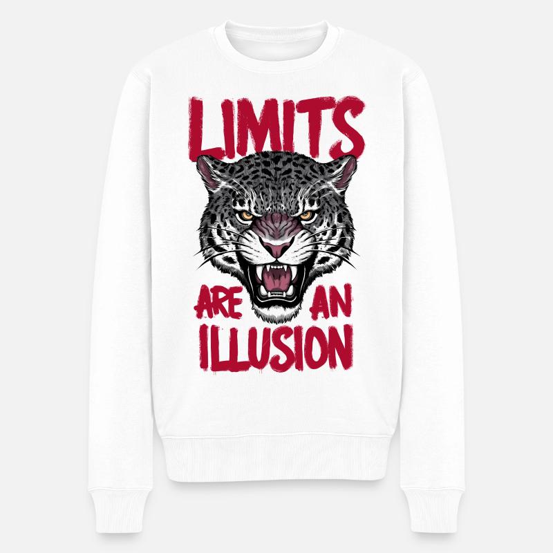 Les limites sont une illusion - Pull Premium bio Homme - blanc