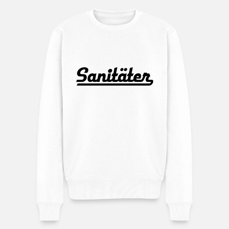 ambulanciers - Pull Premium bio Homme - blanc