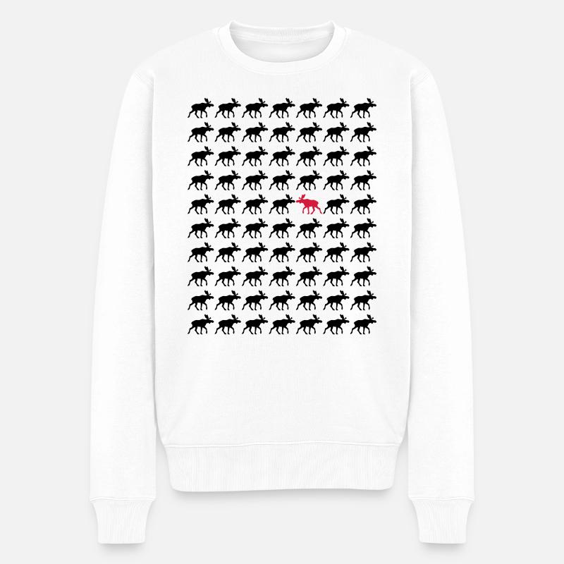 Elk autre direction - Pull Premium bio Homme - blanc