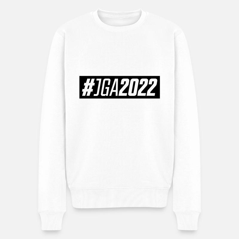 jga 2022 - Männer Premium Bio Pullover - Weiß