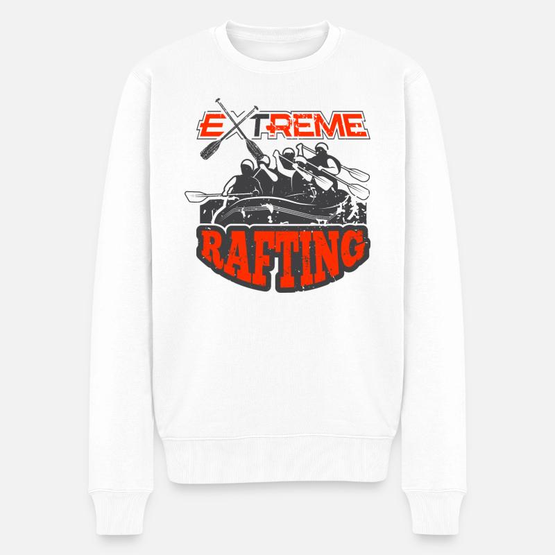 Rafting extrême | Rafting d’aventure - Pull Premium bio Homme - blanc