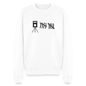 Blitzer Autobahn Geschwindigkeit Reifen Tuning - Männer Premium Bio Pullover - Weiß - Vorne - Thijin (182cm)