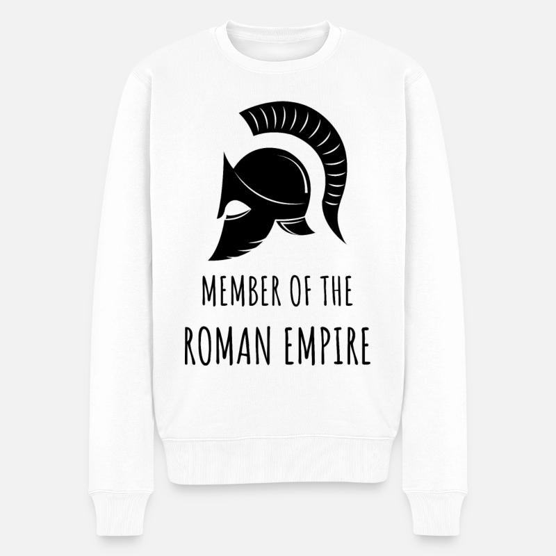 Römisches Reich - Männer Premium Bio Pullover - Weiß