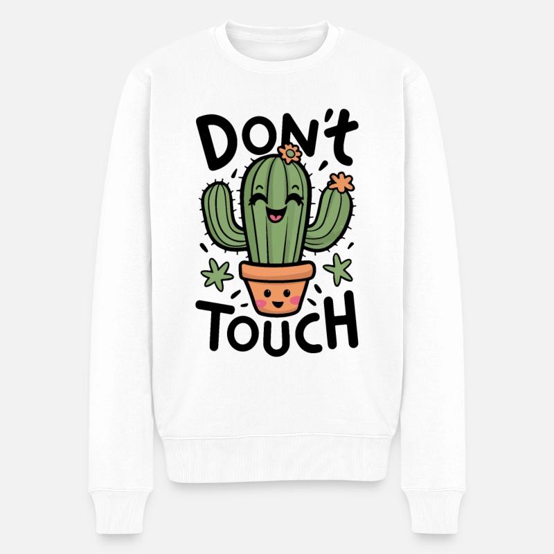 Ne pas toucher - Pull Premium bio Homme - blanc