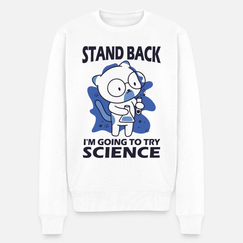 Résignation - J’essaie la science - Pull Premium bio Homme - blanc