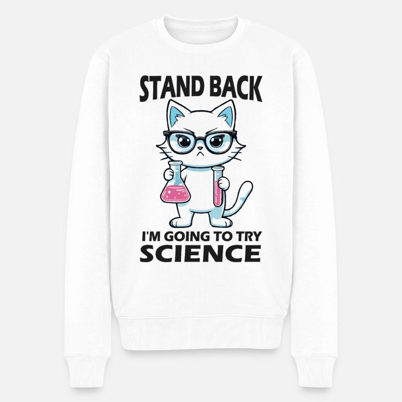 Résignation - J’essaie la science - Pull Premium bio Homme - blanc