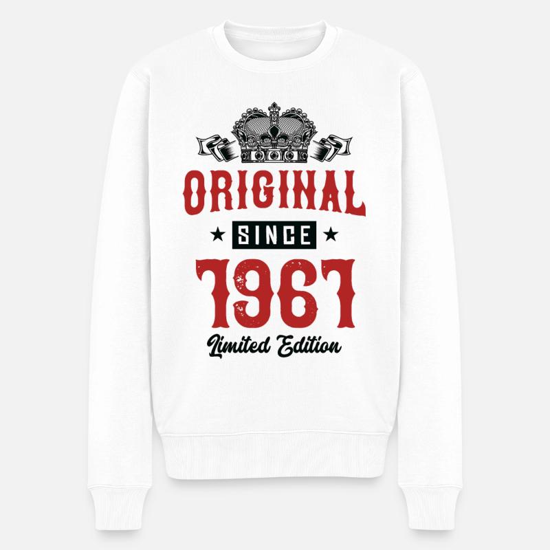 1961 limited edition - Männer Premium Bio Pullover - Weiß