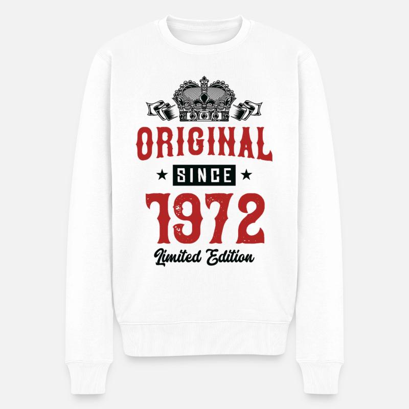 1972 Édition limitée - Pull Premium bio Homme - blanc