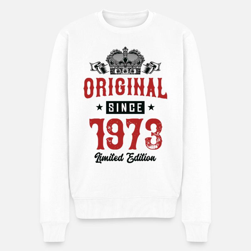 1973 Édition limitée - Pull Premium bio Homme - blanc