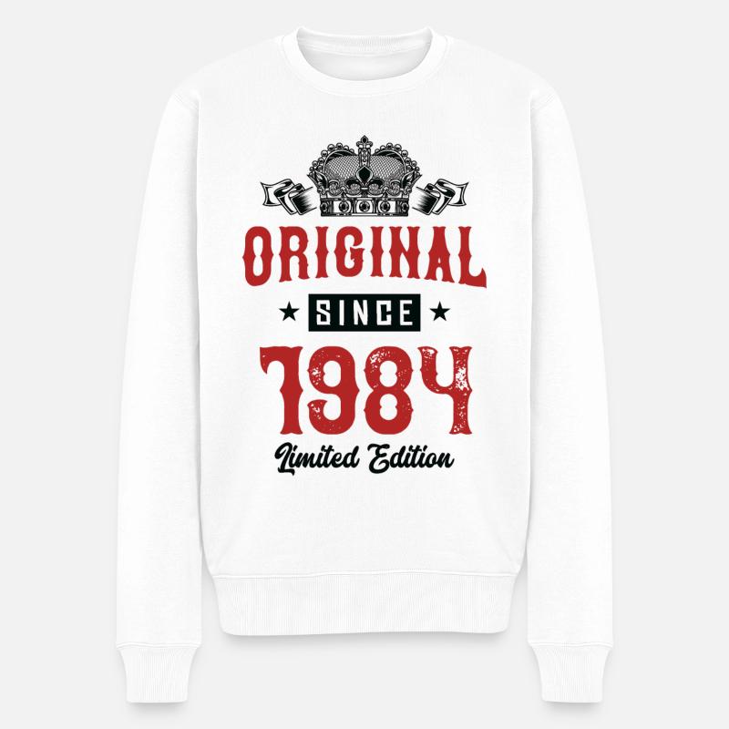 1984 Édition limitée - Pull Premium bio Homme - blanc